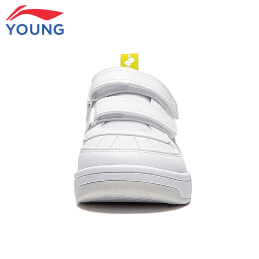 Li Ning children's shoes, children's sneakers, men's and women's white shoes, shock-absorbing casual sports shoes 35YKCU080-17