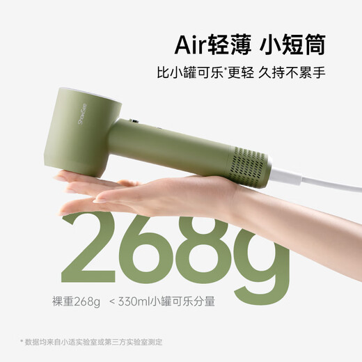 Showsee High Speed Hair Dryer MINI+ Air Concentrator 600 Million Negative Ions Multi-Scenario Use A15-G