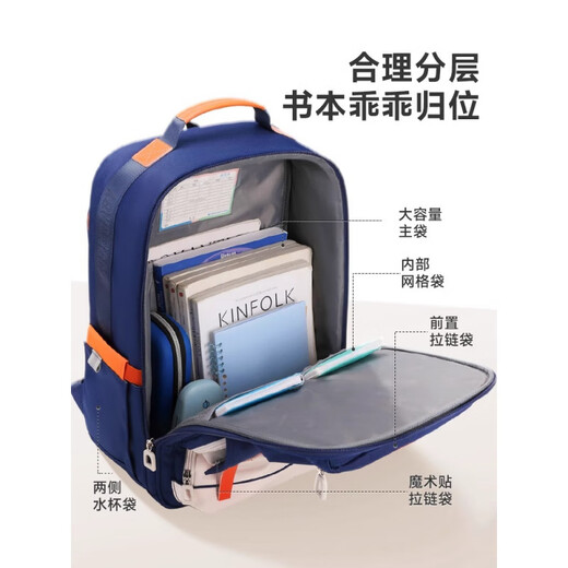 Queer Baby Queer Girl mit hohem Aussehen und Dirt Resistance Junior High School Schüler Schoolbags für Jungen mit großer Kapazität Grund- und Sekundarschüler Rucksäcke Royal Blue