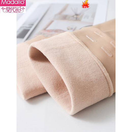 Modal socks for women winter warm thickened velvet over-the-knee socks black skin color stockings non-slip thigh socks water gloss stockings 140g thin velvet skin color (5-15 C) 1 pair one size