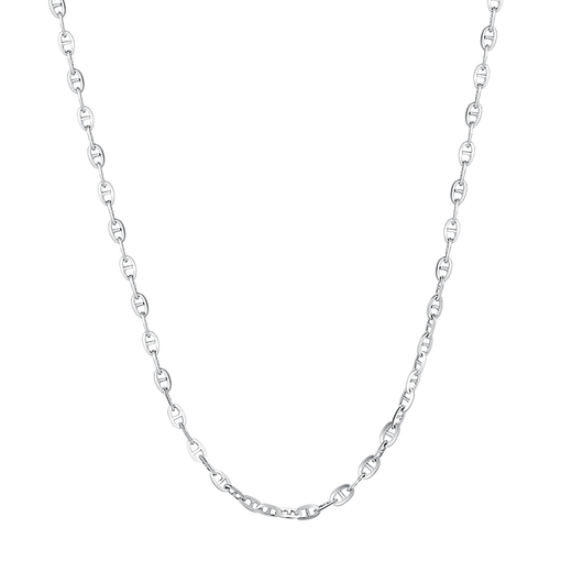 Gold Supreme (3DG Jewelery) platinum PT950 Japanese letter chain simple clavicle chain as a gift for girlfriend Priced by the gram 43cm-2.10g (including labor cost 128 yuan)