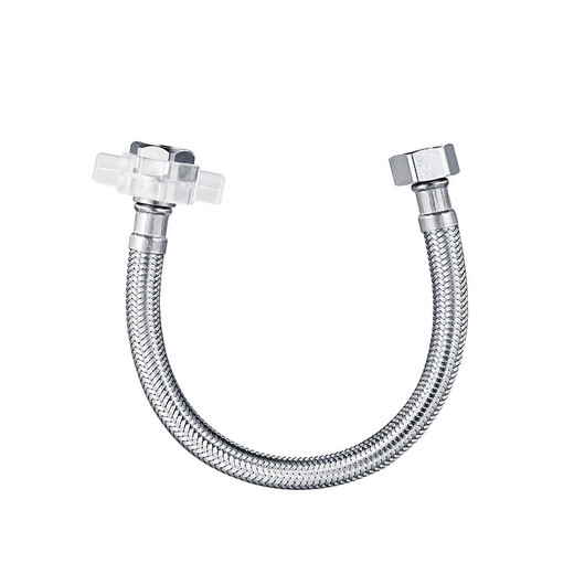 Submarine FBA-40 stainless steel braided water supply hose explosion-proof four-point water inlet pipe double hole basin faucet water inlet 40cm (two)