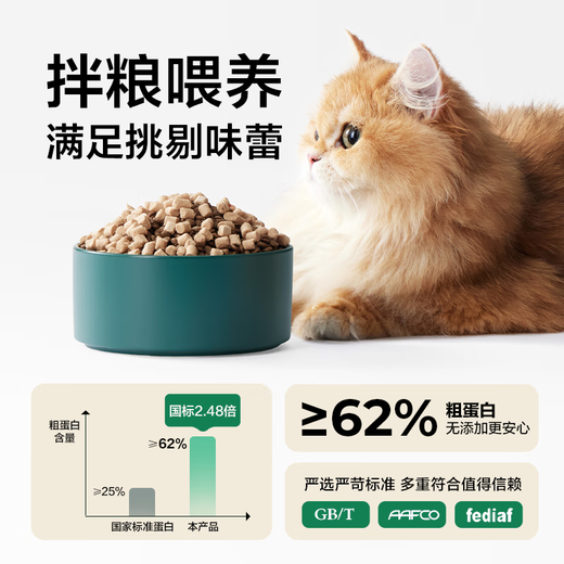 NetEase Tiancheng full-price package of fresh meat staple food freeze-dried cat food for muscle growth and hair beauty, high protein rabbit meat, beef and chicken. Flavor labeling shall prevail.