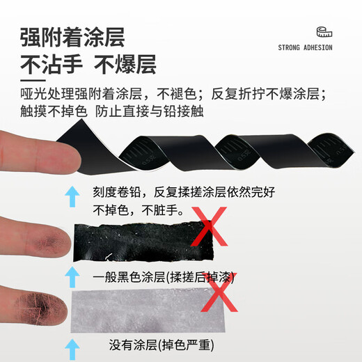 Lingte thickened bulk fishing lead roll, environmentally friendly scaled lead, competitive gram lead, fast lead fishing gear supplies, scaled lead set, 5 pieces in box, 5mm wide, 0.6mm thick