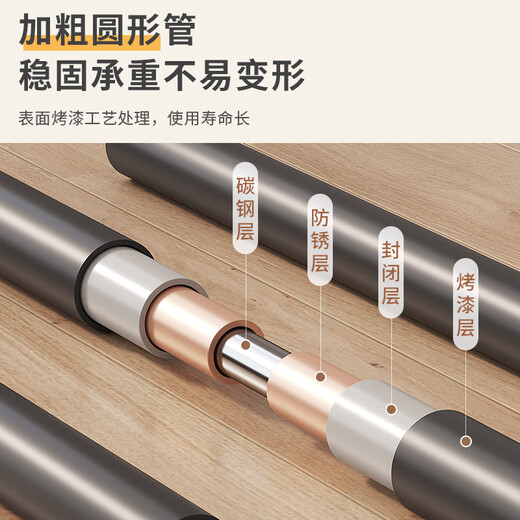 Howl Castle metal shoe rack door multi-layer household shoes 2025 new shoe rack storage rack small dust-proof simple shoe rack four layers - black all metal