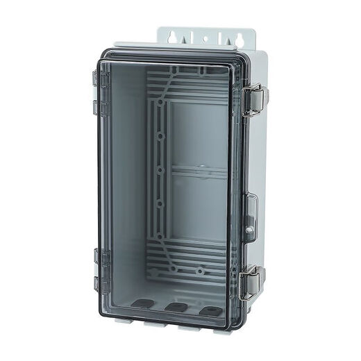 Waterproof box, outdoor rainproof outdoor lockable socket, rainproof distribution box, battery, car charging pile box, convenient mobile plug-in power box, upgraded model 300*200*170 transparent + bottom plate
