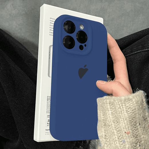 ÉTABLE ET YU PARTICULS POUR APPLE 16 CAS DE PHAPITAL MOBILE IPhone 16pro Max Liquid Silicone protecteur Couleur solide 16Plus Ultra-Thin Thin Simple Simple Anti-Fall Anti-Fall Célébrité et femmes Soft Shell Personality Yuanfeng Blue Apple 16Promax