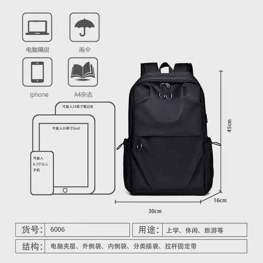 【新秀丽制造商】男士双肩包背包大容量通勤电脑包旅行包斜挎背包 灰色