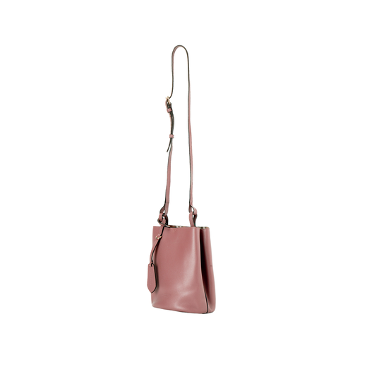 BURBERRY (BURBERRY) Lined plaid leather Cowhide bucket bag crossbody shoulder bag Women's style Pink Basic package (bag + dust bag)