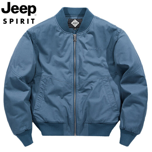 Jeep Spirit Jeep 2025 Herbst Baumwolle Kleidung Herrener aus Baumwolle gewaschener geblemkte Bomberjacke lässig Baseballkragen Jacke 9227 Kamel (Baumwolldicke) M für 100 bis 125 Jin [Jin entspricht 0,5 kg]