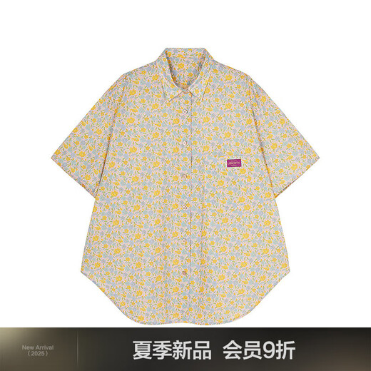 JNBY/Jiangnan Buyi 25 summer new product woven shirt short sleeve straight tube loose daily casual 5P6212810 690/pink XS