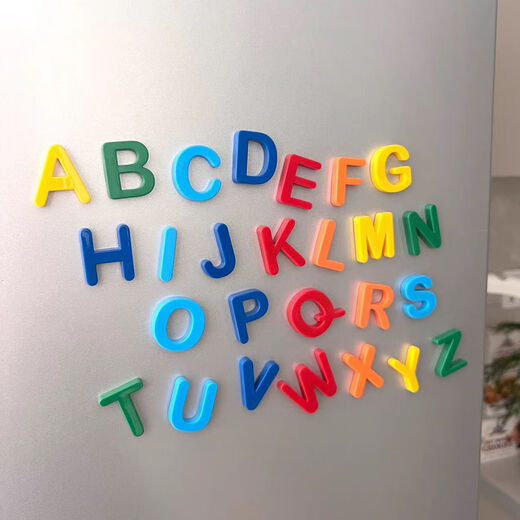 Rainbow House Детские магнитные номера буквы головоломки игрушки магнитный корпус буквенно -цифровые наклейки буквы 26 блоков + 37 блоков