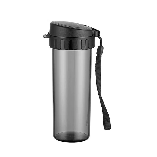 Tupperware light tea charm plastic cup tea water separation male and female student sports water cup light and cool black 380ml