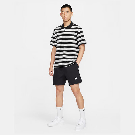 耐克（NIKE）POLO衫男夏季翻领条纹透气休闲短袖T恤运动服FN3897-010 FN3897-010 M