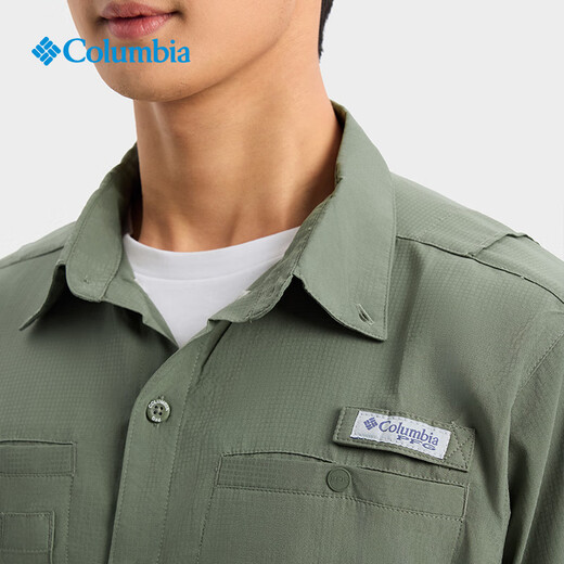 Columbia outdoor autumn and winter men's and women's fishing series lightweight sports travel casual long-sleeved shirt FJ7253 316 unisex L (180/100A)