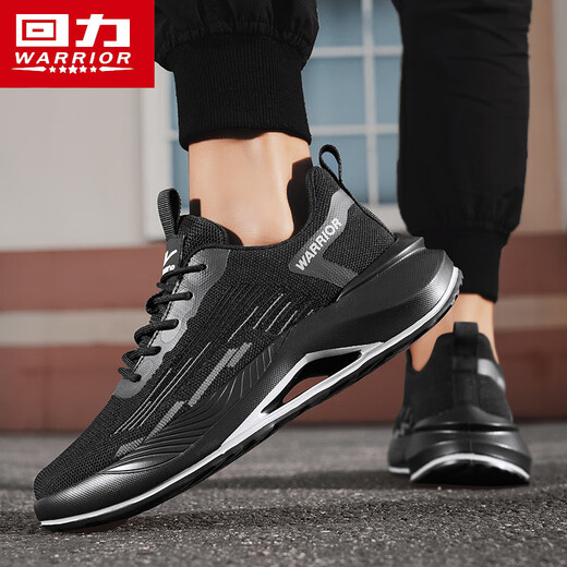 Krieger Sommer Herrenschuhe Mesh atmungsaktiven Sportvaters Schuhen Herren Soft Sohle lässige Laufschuhe l847c schwarz 42
