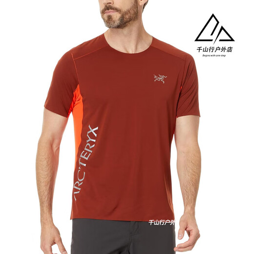 始祖鸟（ARC'TERYX）Arcteryx Norvan Downword 男薄款运动速干透气短袖T恤9720 黑色/Black S