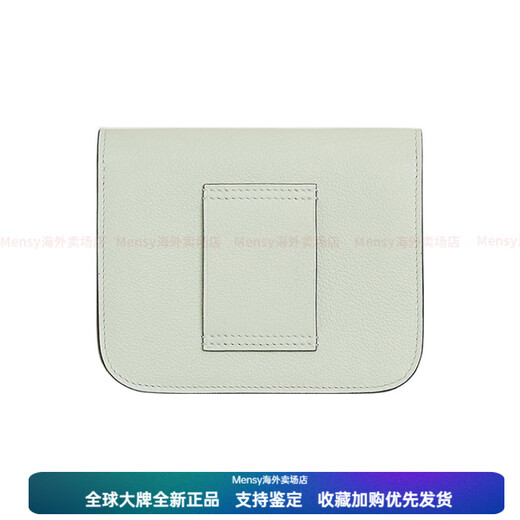 Hermes (Hermes) Evercolor Small Leather Clutch Bag Bolfa Bolsa 0s Vert Fizz Give Girlfriend 520 Día de San Valentín u Baja original de grabado de hardware original