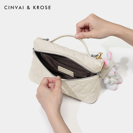 Sitio web oficial de Cinvaikrose Small C/K Bag Women's Bag 2025 New Diamond Chain Bag Bagbody Bagbody Bag Bag Bag Beige White