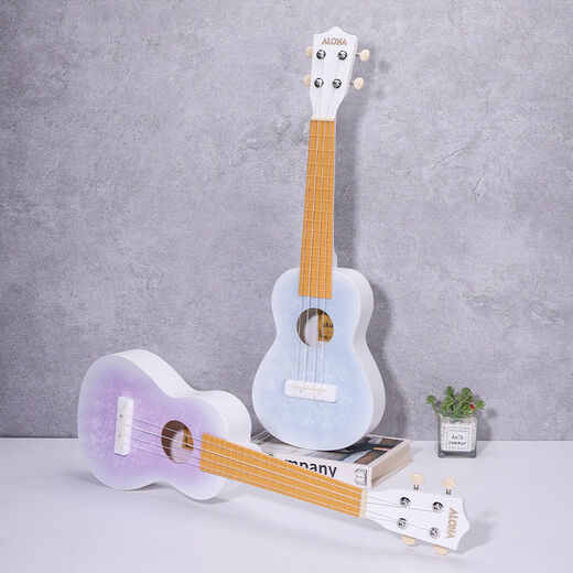Ibanez23寸尤克里里ukulele可弹奏乐器小吉他礼物尤克里里冰花高级配色 23寸冰花紫