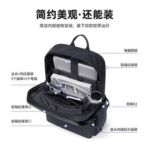 POLO backpack for men large capacity backpack for men travel schoolbag 16/17.3 inch computer bag for men business travel bag
