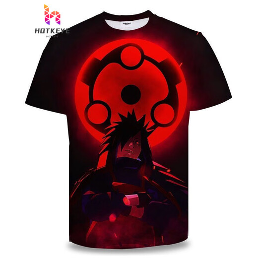 
Yamamori Nanshi 2025 short-sleeved Naruto anime series T-shirt 3D printed trendy casual tops Xiao Quan family photo TXU1504 S suitable for 80-90Jin [Jin equals 0.5 kg]