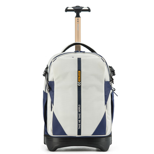 Neue Tilami25 Neue Trolley-Schulbag für Grund- und Sekundarschüler in den Klassen 4-9, um die Kapazität Klettertreppe Trolley Box Xiuyun Gray zu erweitern [35 Liter variabel 45 Liter]