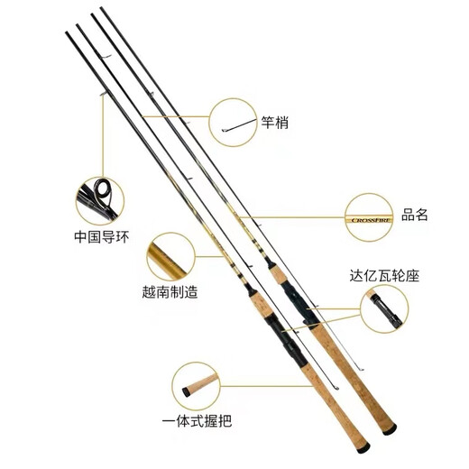 Daiwa Dayiwalua Rod Crossfire CS Crossfire Line Gerade Griffgriff Griff Set Set Curling Mund Langstange ML Einstellung