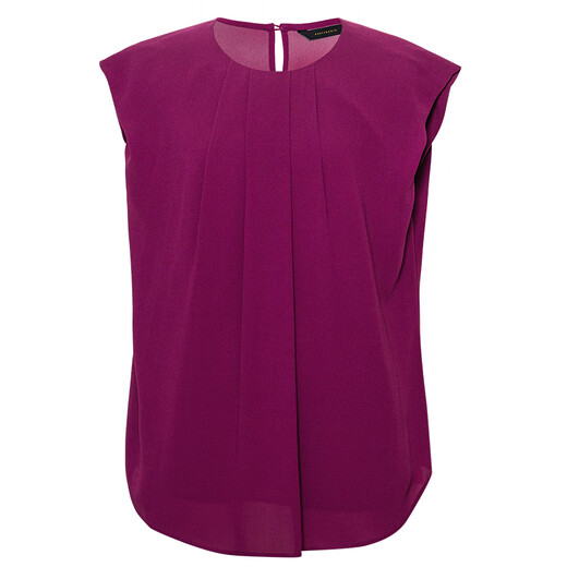 ROEYSHOUSE ROYSHOUSE CHICKFLULL ROOMN Sleeveless Shirt 2025 Summer New Fashion French Solid Color Top Women 12108 Rose Red S