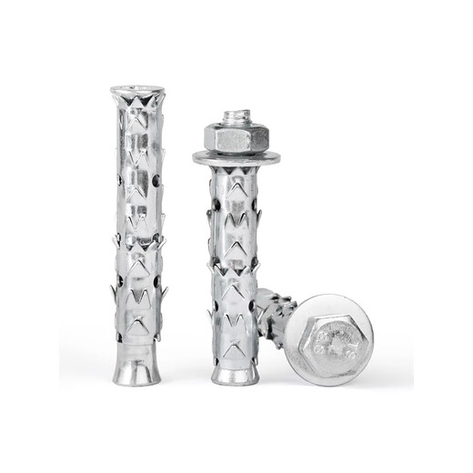 Thousand-speed wheel through mountain thorn expansion screw hollow brick lightweight brick special expansion bolt fish scale expansion tube M8*100 (5 pieces)