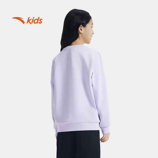 安踏儿童卫衣男女童套头衫2025秋百搭运动衫女孩打底衫A72535702