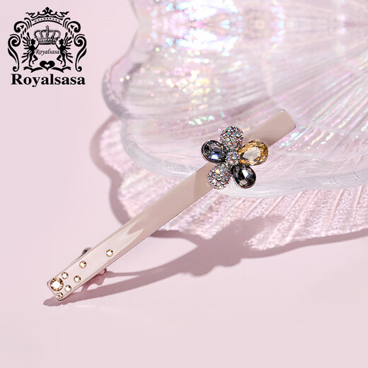 Royal sasa royal salsa temperament hair accessories Korean style hairpin hairpin one-word clip spring clip top clip flower head jewelry
