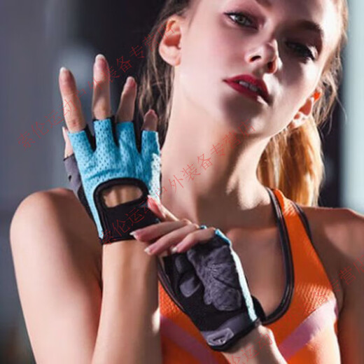 ROBINSON Pilates gloves fitness gloves for men and women half-finger sports yoga thin breathable equipment training non-slip Hu Shengyi black classic ordinary palm s