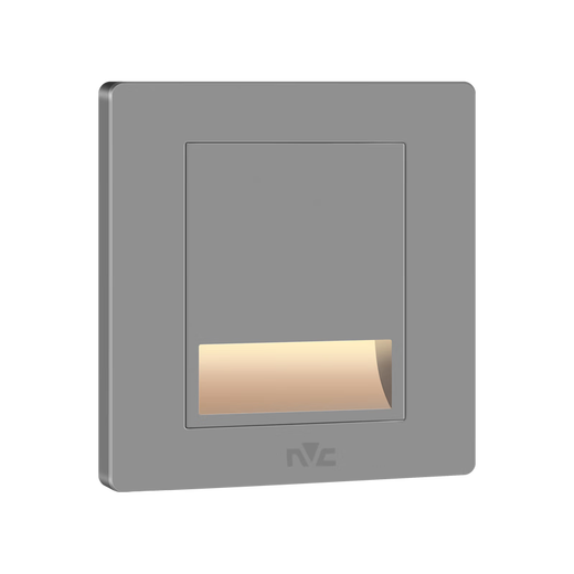 NVC foot lamp human body sensor embedded foot lamp 86 type chasing aisle corridor light atmosphere-silver gray sensor model