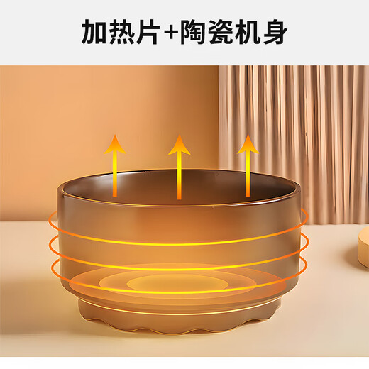POPOCOLA恒温猫狗饮水机酸奶机宠物加热碗冬天保温喝水器 白色恒温加热碗大号(1000ml)