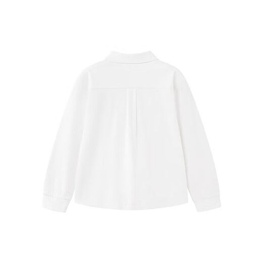 YEEHOO YEEHOO children's shirts, spring and autumn long-sleeved shirts for boys and girls, versatile solid color basic college style shirts for middle and large children