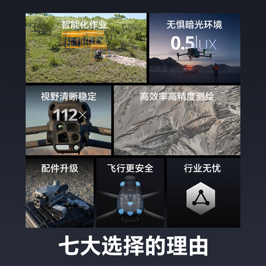 DJI Matrice 4T Thermal Imaging Laser Ranging Drone Ultra-clear Telephoto M4T Set Includes Battery + RTK + Flagship Insurance + Megaphone + Searchlight Pickup Card