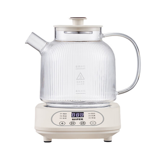 Good Lady Health Pot Tea Maker Stew All-in-One Tea Pot Kettle 0 Glue All Glass Light Sound Health Pot Mini Flower Teapot Appointment Constant Temperature Insulation Fully Automatic Intelligent Power Off Full Glass 0 Glue 1L 2025 New Style No Tea Filter