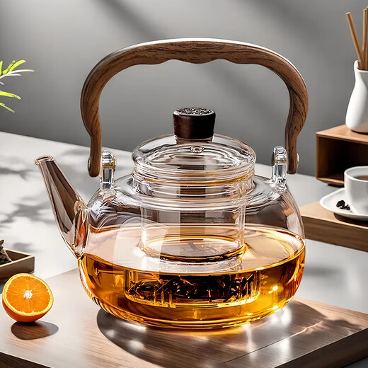 Fat Donglai same style German teapot glass teapot 2025 new kettle for tea making household stove Muhe teapot 1000ml 1L or more