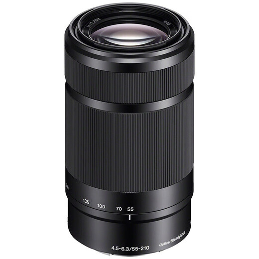 Sony (SONY) E 55-210mm APS-C format telephoto large zoom mirrorless camera lens black E-mount SEL55210