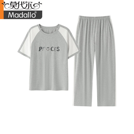 Modal pour femmes à manches courtes en pyjamas en coton pur purement pantalon d'été Vêtements à la maison style coréen style mince peut être porté sur le dessin animé d'été extérieur Y9719 m (recommandé 75-95jin [Jin est égal à 0,5 kg]))