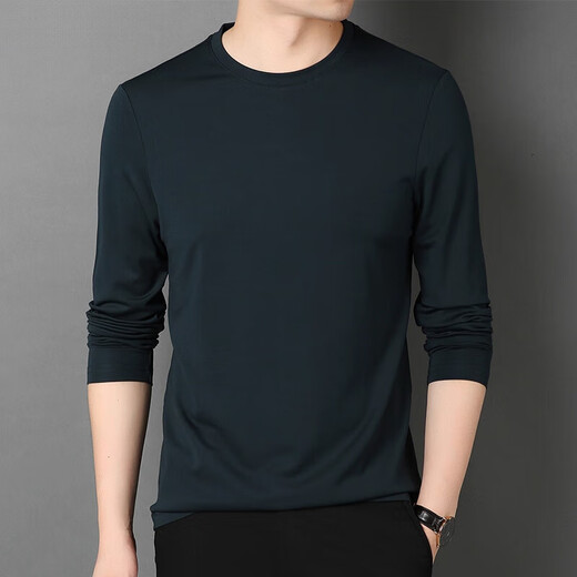 PDG Yageor 2025 Spring and Automne Mulberry's Mulberry Silk Couleur de couleur longue T-shirt à manches décontractées Spring Round Round Top Base Shirt 1506 Couleur en V