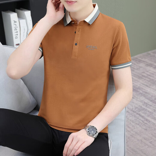 2025 nueva camiseta de manga corta camiseta de verano de la base de hombres de verano de polo para hombres de mangas casuales top 723 blancos m