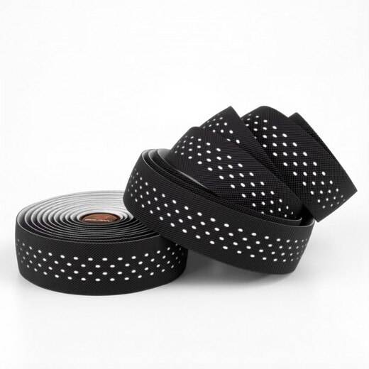 Road handlebar with bicycle color anti-slip strap wear-resistant shock-absorbing riding accessories handlebar strap breathable black and white perforated handlebar strap