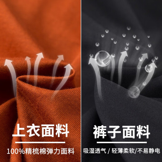 Cool Chapter (KUZHANG) boys summer clothing children 2025 new fashionable street-fried sports suit mid-large children summer short-sleeved trousers trendy children's clothing 3415 orange 2695 black + 9767 black 5725 140 CM