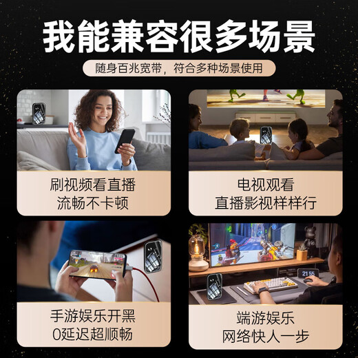 Feijin 2025 new 5Ghz portable wifi6 wireless network card wif mobile car wilf router unlimited three-network universal portable high-speed national traffic card broadband card-free premium version free traffic * 5G dual frequency - contact customer service to receive gifts
