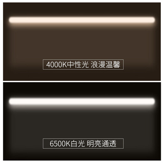 Philips (PHILIPS) LED bracket light T8 integrated fluorescent light pipe trough light energy-saving light strip Minghao 8W white light 0.6 meters