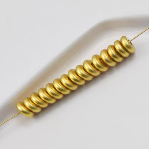 Ancient copper-plated sand gold matte separator flat piece diy handmade beaded lucky bag to attract wealth and fortune national style hand rope accessories 10 separators