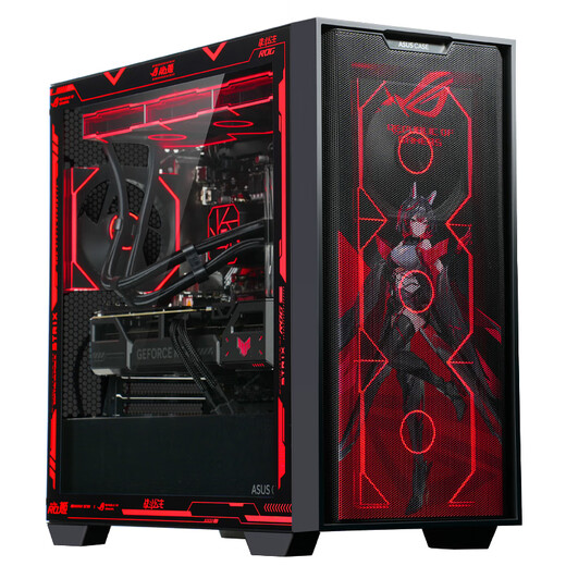 ASUS ROG family bucket Intel i7 high-end e-sports RTX5070Ti/5080 Delta CSGO fearless contract live game assembly computer host DIY assembly machine i7 12700KF+ASUS RTX5060+1TB