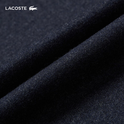LACOSTE French Crocodile Men's 25 Autumn New Felt Wool Suit Jacket|VH9223 725/Dark Mist Blue 48 S/M